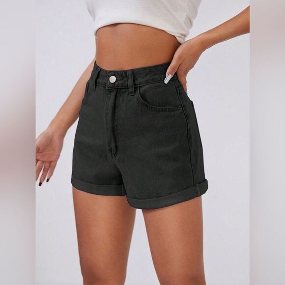 ANGELS Forever Young 12 Stretchy Unisex 360 Sculpt Black Shorts - Picture 1 of 11